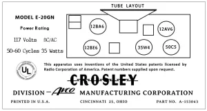 CROSLEY-E-20GN