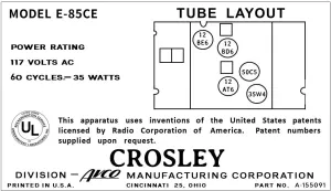 CROSLEY-E-85CE