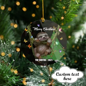 Custom Ornament - Lovely Sloth