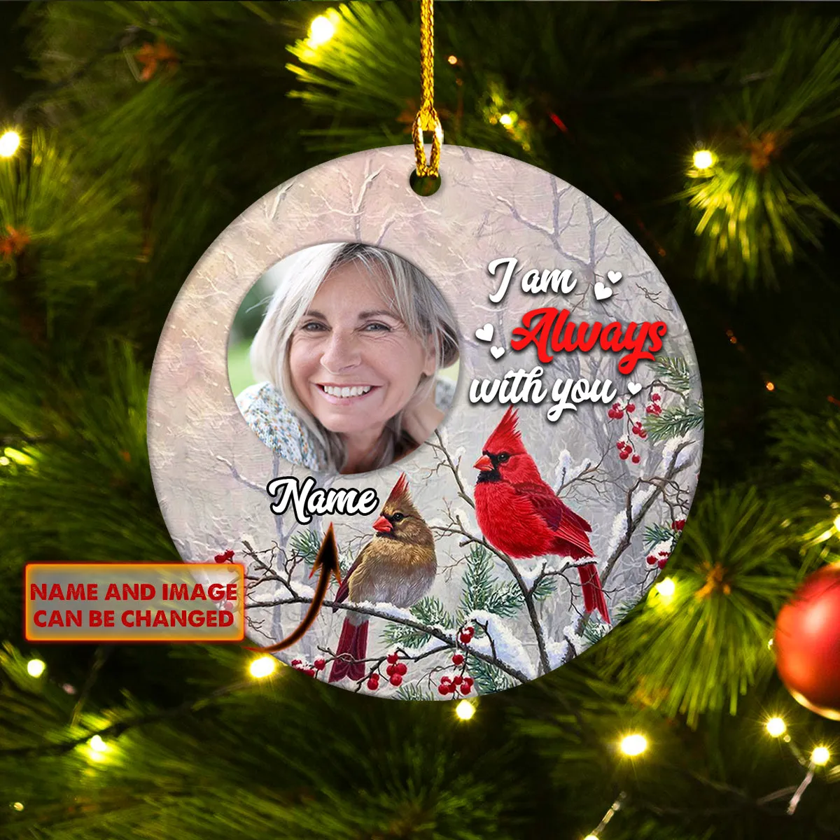 Custom Shaped Ornament - Cardinal IMG - 214