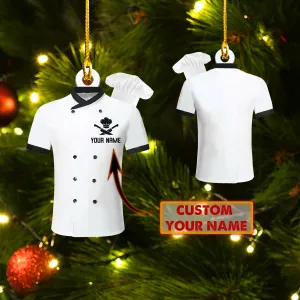 Custom Shaped Ornament - Chef Uniform 2