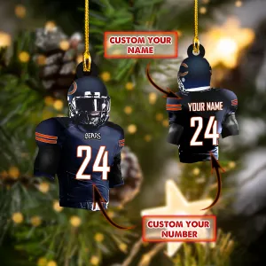 Custom Shaped Ornament - Chicago Bears