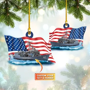 Custom Shaped Ornament - Frigate 2 - 253