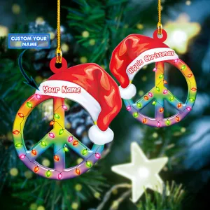 Custom Shaped Ornament - Hippie Christmas