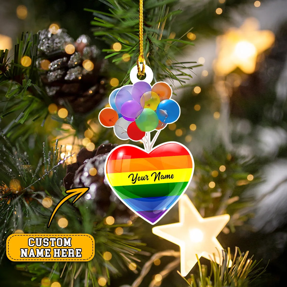 Custom Shaped Ornament - LGBT