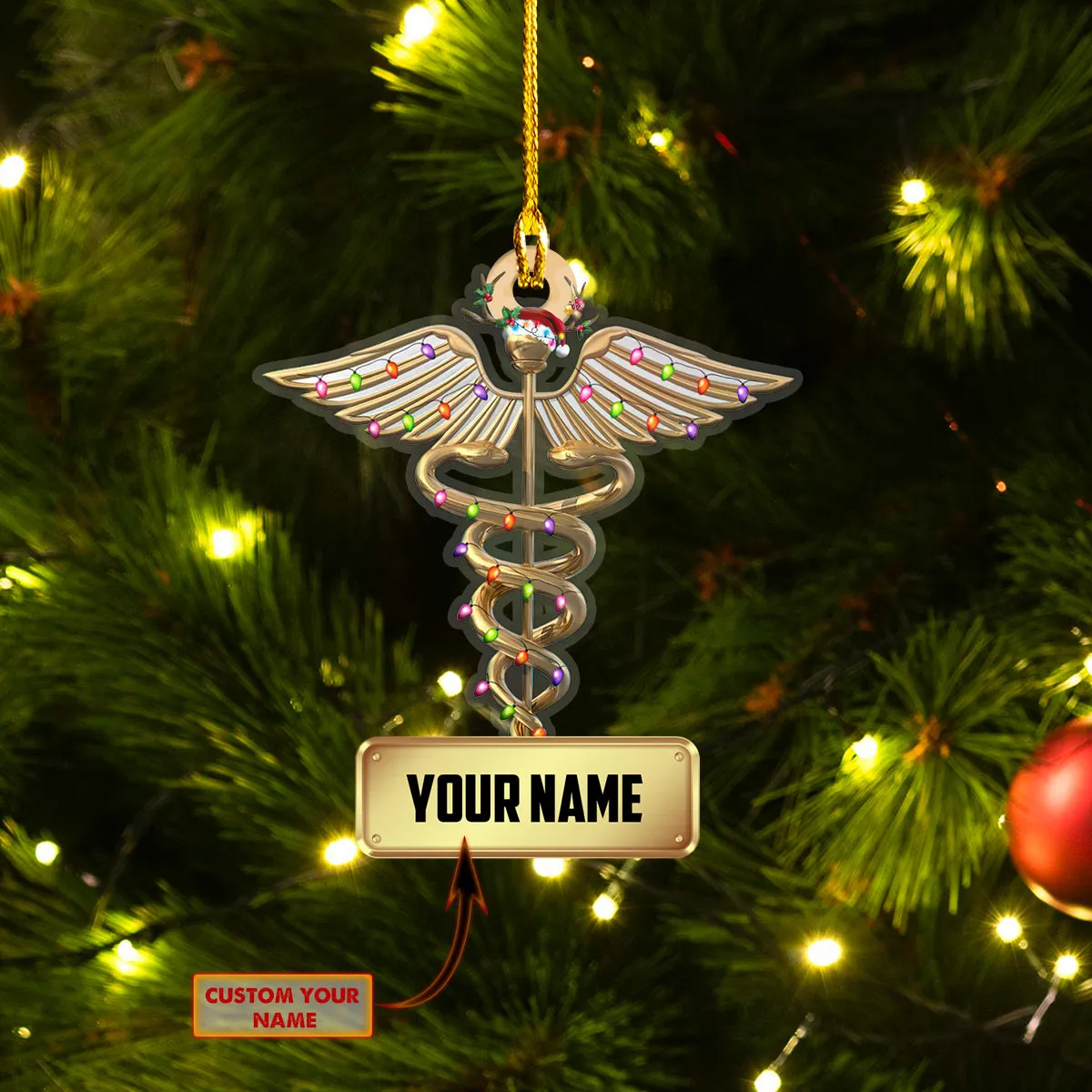 Custom Shaped Ornament - Nurse Logo