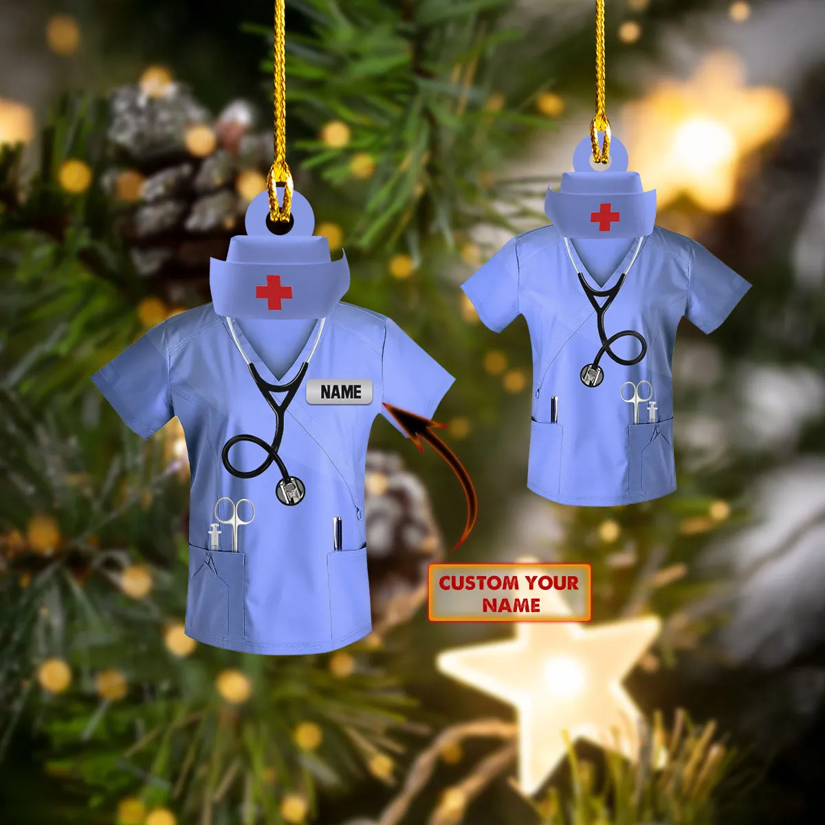 Custom Shaped Ornament -  Nurse
