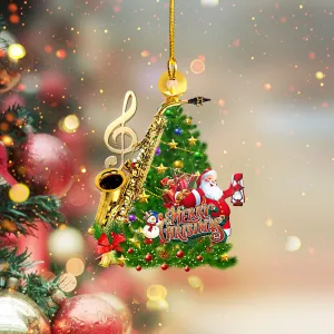 Custom Shaped Ornament - Saxophone 037