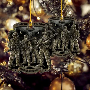 Custom Shaped Ornament - Soldiers - Veterans - 180