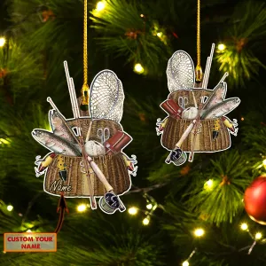 Custom Shaped Ornament - Trout Fishing