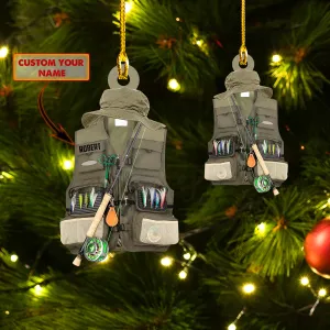 Custom Shaped Ornament - Waistcoat Fishing 3
