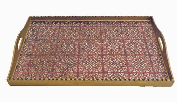 Dafne Red Rectangle Tray