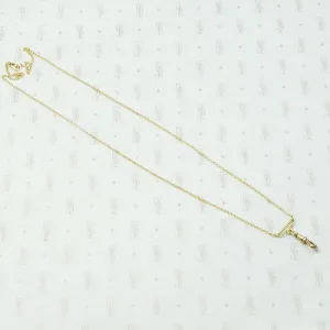 Delicate Gold Hook & Bar Necklace
