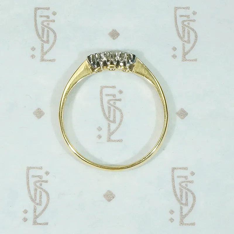 Delicate Three Diamond Wedding Band