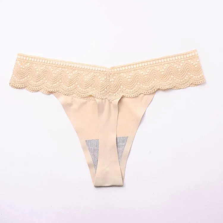 Delicate Vintage Lace Thong Panty