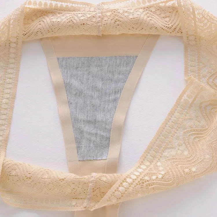 Delicate Vintage Lace Thong Panty