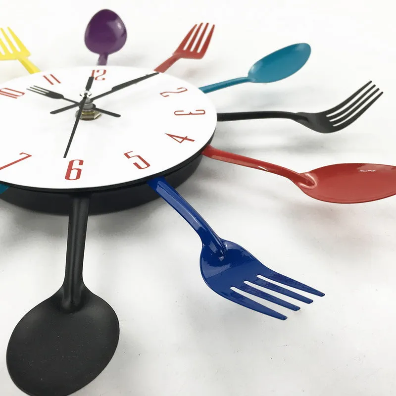 Dining Room Metal Creative  Wall Clock S