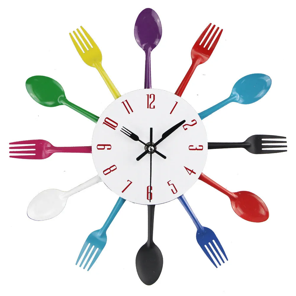 Dining Room Metal Creative  Wall Clock S