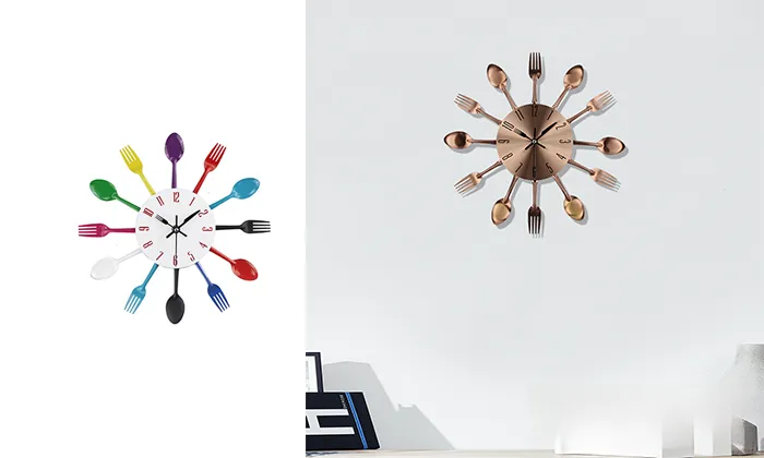 Dining Room Metal Creative  Wall Clock S