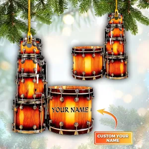 Drum, Drummer, Drum Set Shaped Ornament 01