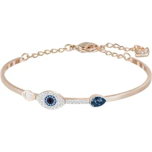 DUO EVIL EYE BANGLE, BLUE, MIXED PLATING 5171991