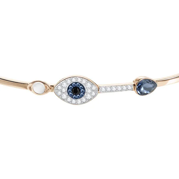DUO EVIL EYE BANGLE, BLUE, MIXED PLATING 5171991