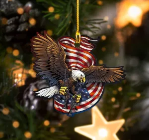 Eagle - Veteran- Shaped Ornament 01
