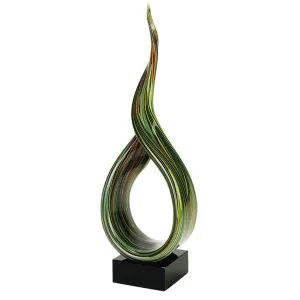 Earthbound Murano Style Art Glass Centerpiece