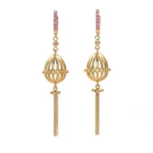 Egg Dangle 18kGold Earrings