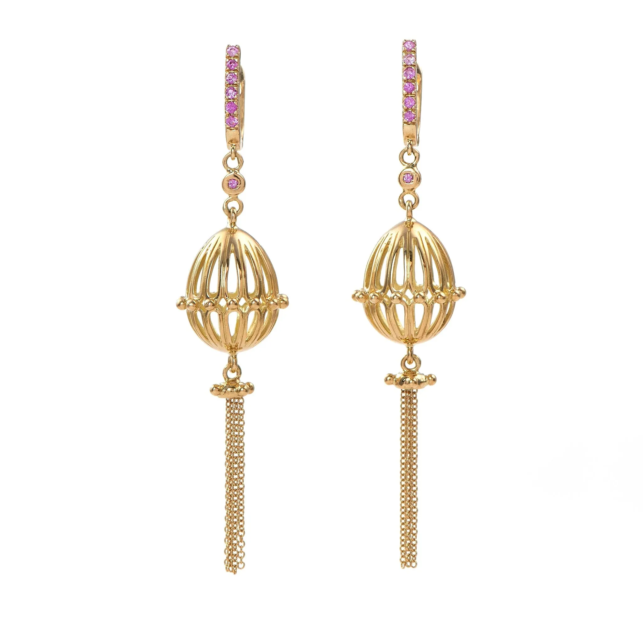 Egg Dangle 18kGold Earrings