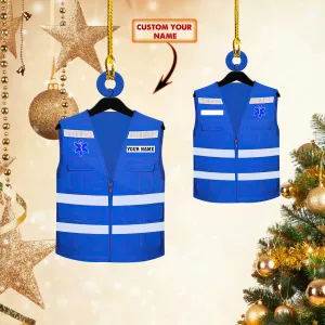 EMS EMT Paramedic - CSO (Blue) Waistcoat EMT Paramedic Ornament