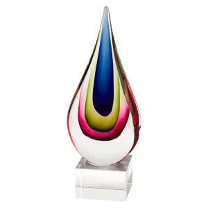 Essence Murano Style Art Glass 12 Teardrop