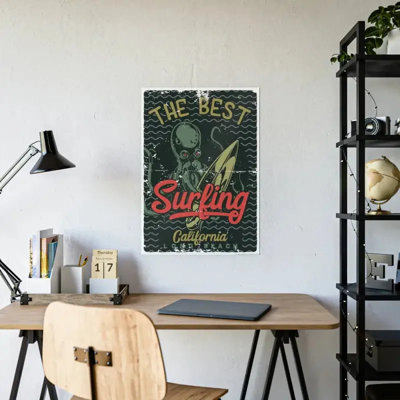 Eye Catching Octopus Gloss Posters for Stylish Decor