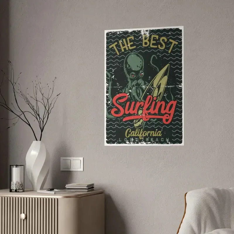 Eye Catching Octopus Gloss Posters for Stylish Decor