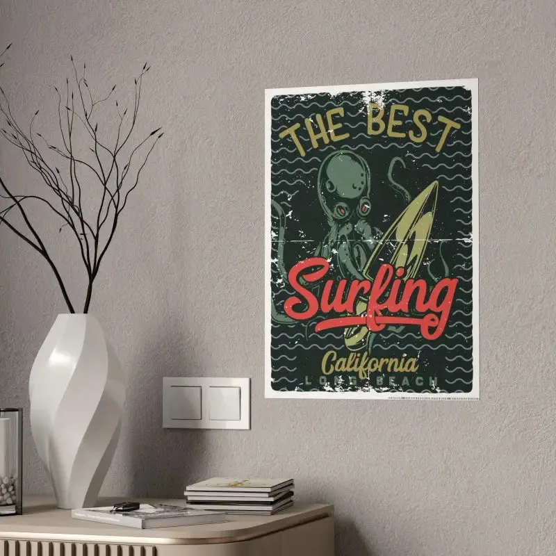 Eye Catching Octopus Gloss Posters for Stylish Decor