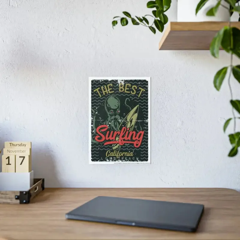 Eye Catching Octopus Gloss Posters for Stylish Decor