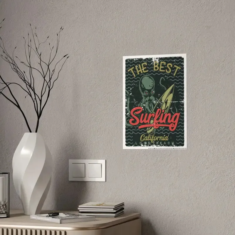 Eye Catching Octopus Gloss Posters for Stylish Decor