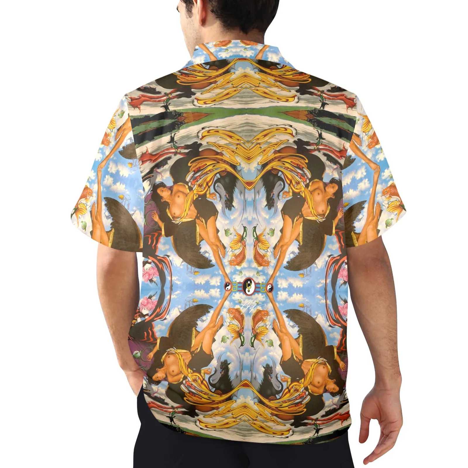 Falling Angel Men's Hawaiian Shirt