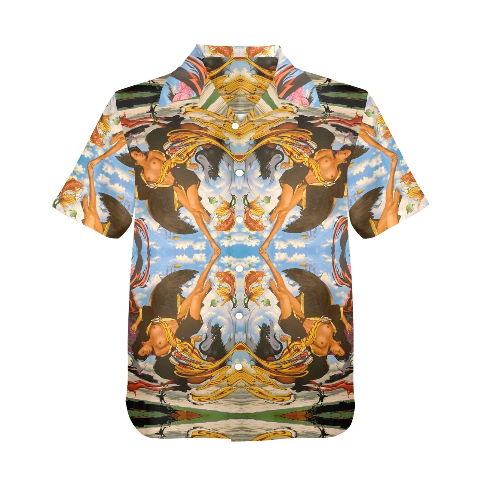 Falling Angel Men's Hawaiian Shirt