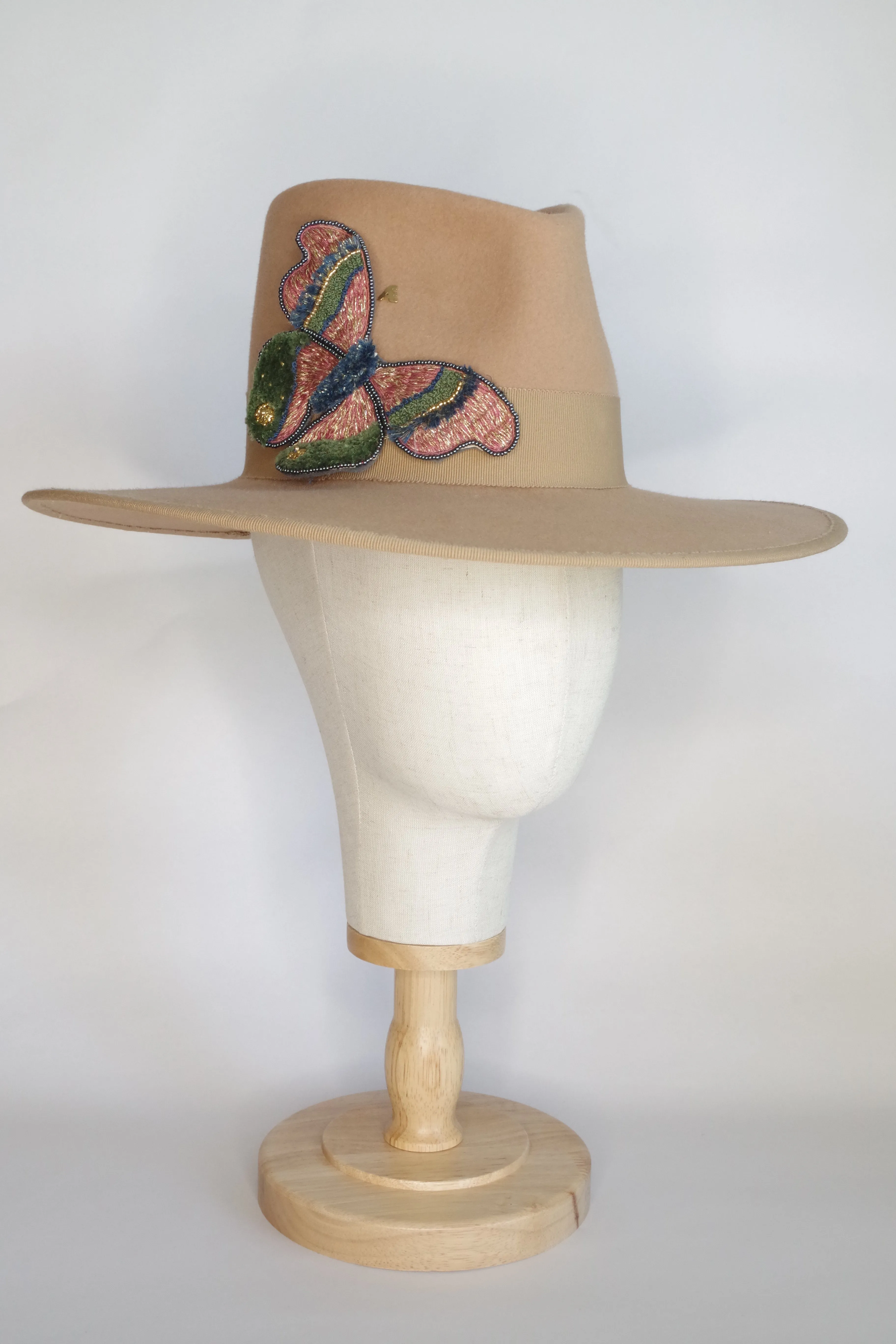 Fedora with a striking brooch