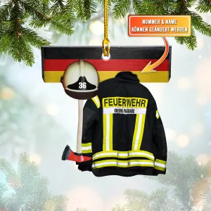 Feuerwehr Uniform V3 Custom Shaped Ornament 61