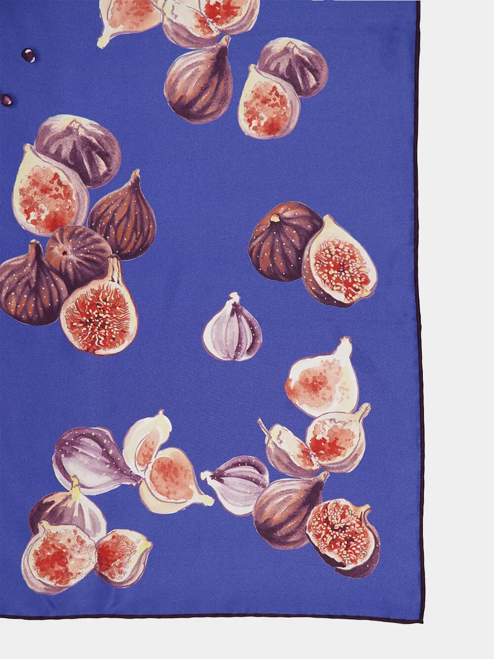 Fig Print Silk Foulard