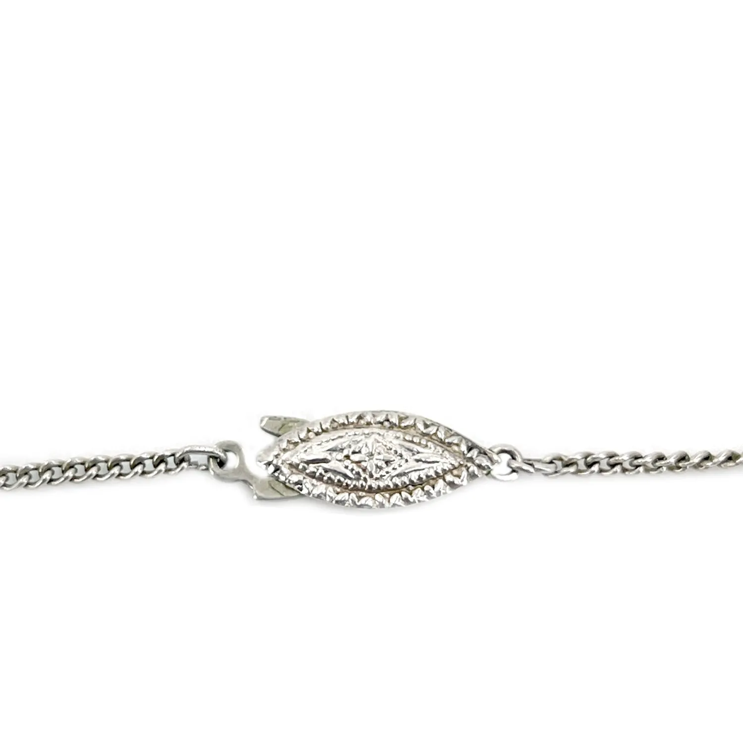 Filigree Spun Silver Japanese Cultured Akoya Pearl Flower Necklace- Sterling Silver 16 Inch