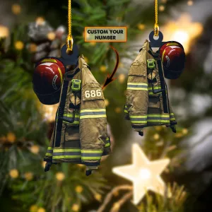 Firefighter - Shaped Ornament 01.2 - (Captain)