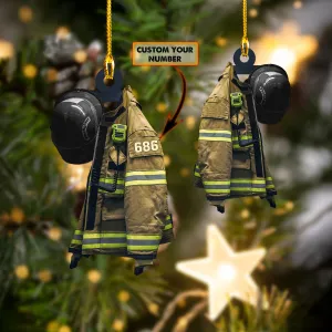 Firefighter - Shaped Ornament 01.7 (Firefighter - Black Helmet)