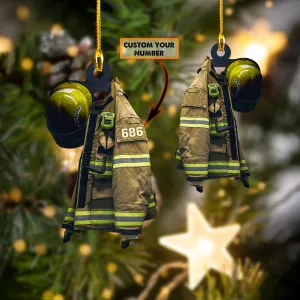 Firefighter - Shaped Ornament 01.7 (Firefighter - Yellow Helmet)