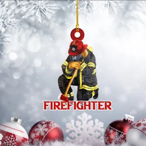 Firefighter - Shaped Ornament - 217