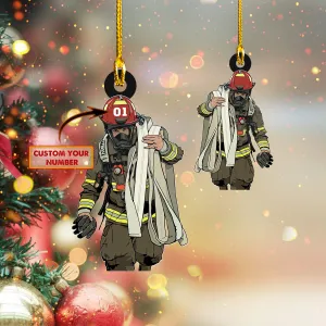 Firefighter - Shaped Ornament 886