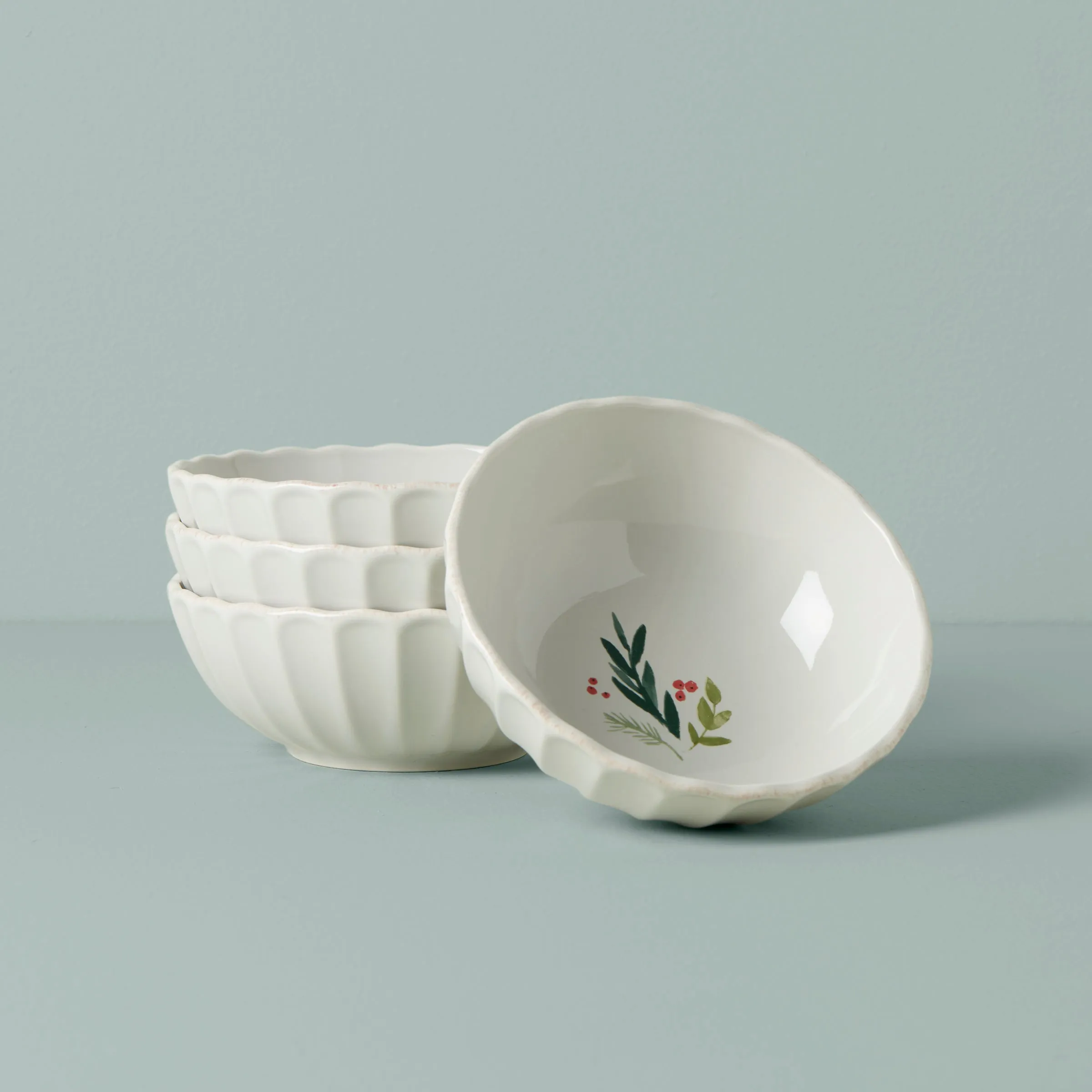 French Perle Berry All-Purpose Bowls, Set of 4