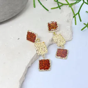 Gala Earrings - Red